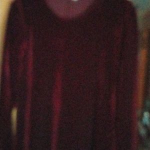 Velour light weight tunic